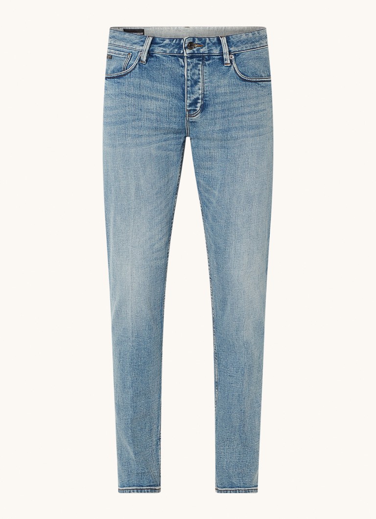 Jeansy Emporio Armani slim-fit, średnie pranie