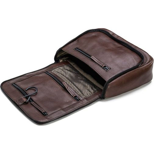 FARMHOOD Memphis Kulturbeutel Leder 27 cm