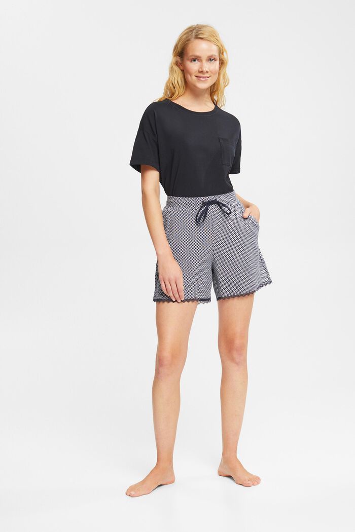 Jersey-Shorts mit Print