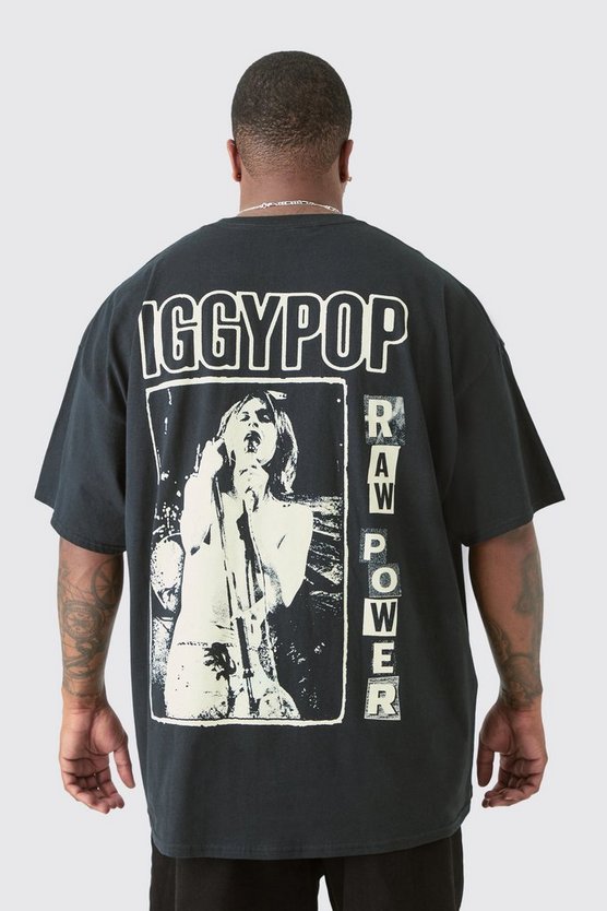 Plus T-Shirt mit lizenziertem Igy Pop Print