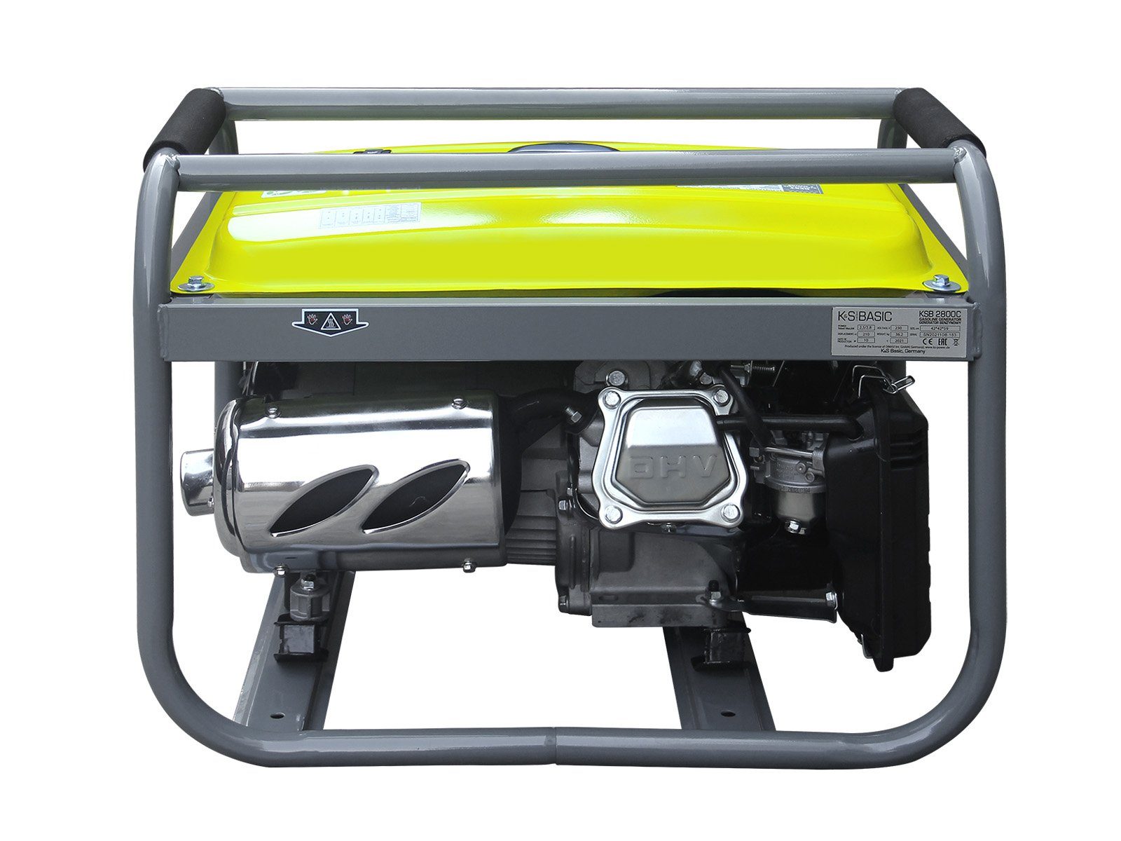 Könner & Söhnen Stromerzeuger KSB 2800C, 2,80 in kW, (7 PS 4-Takt Benzinmotor, Kupfer Alternator, 1-tlg), 16A, 230V Generator, für den Heim- und Freizeitbedar