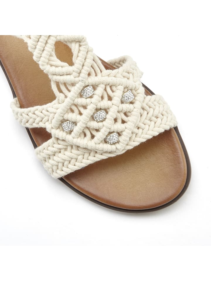 LASCANA Sandale in creme günstig kaufen