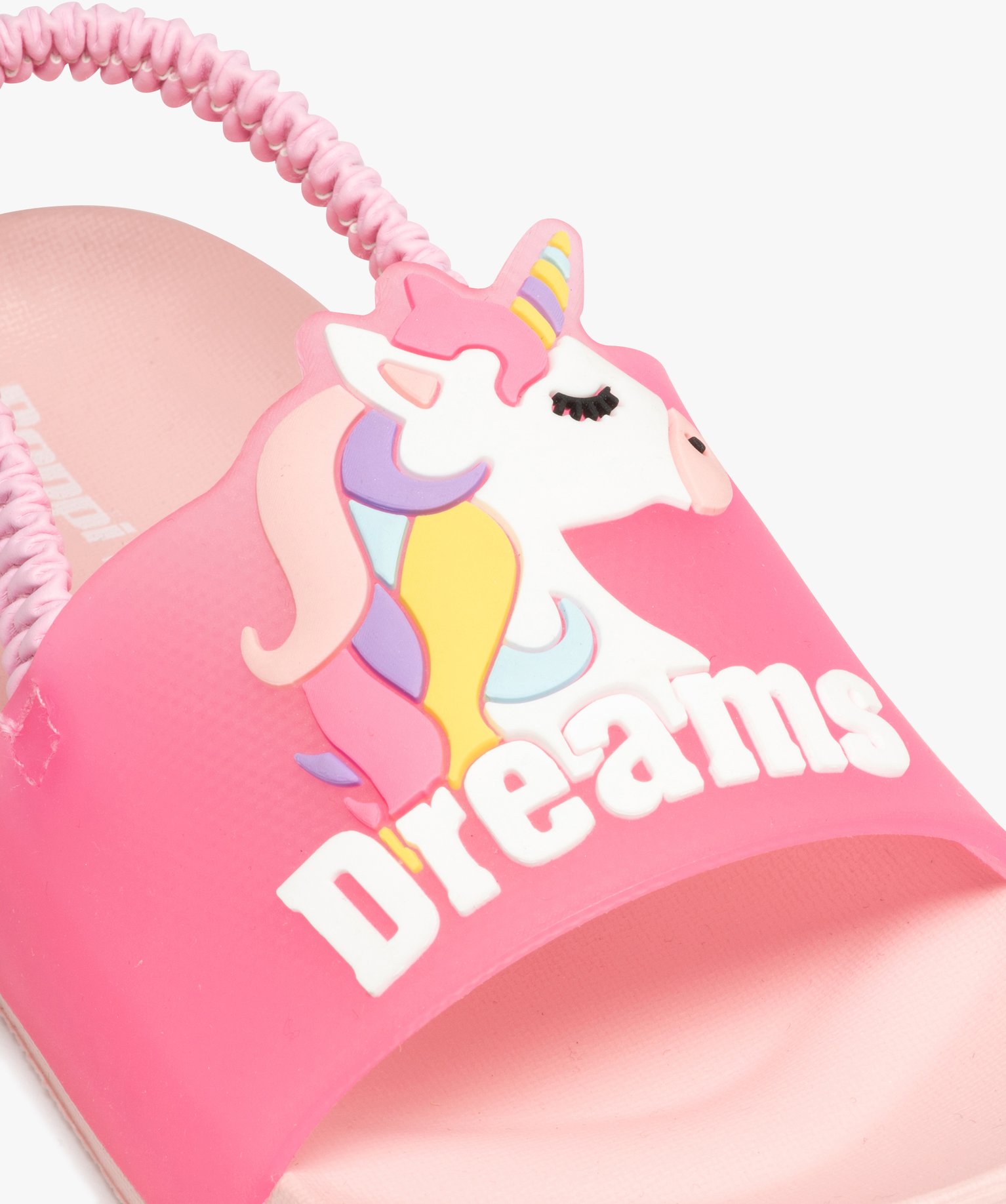 Mules de piscine licorne avec bride élastique - Beppi rose | GEMO