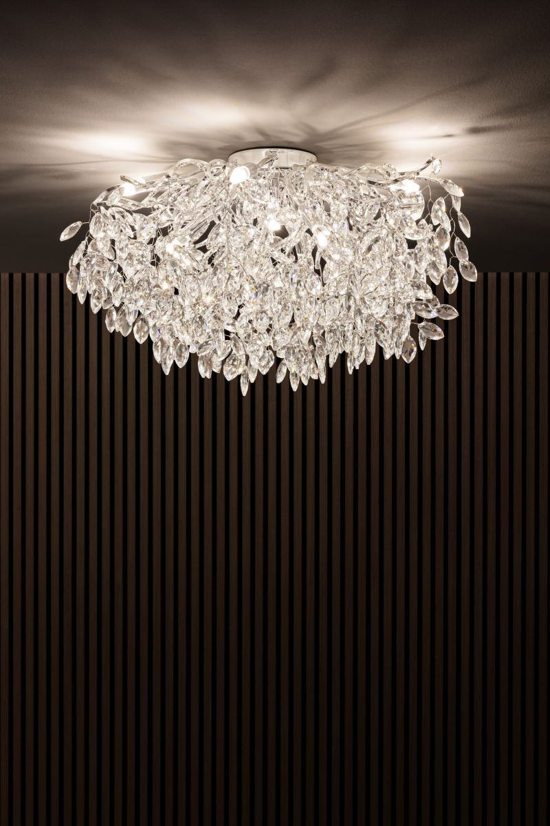 Paul Neuhaus 10-flg Deckenlampe Ricicle Chrom