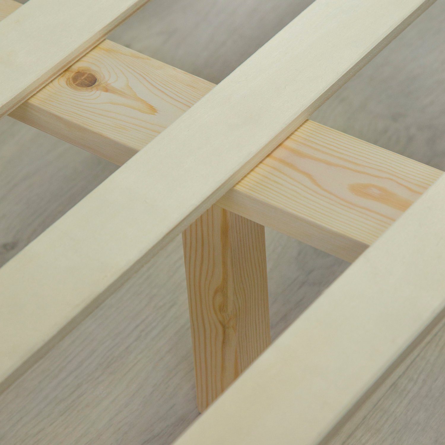 Homestyle4u Holzbett Doppelbett Holzbett Futonbett 140 160 180 cm weiß oder natur Bett