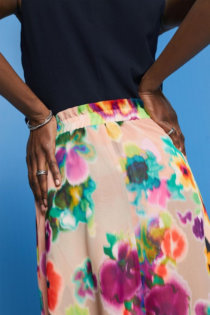 Midirock mit farbenfrohem Print