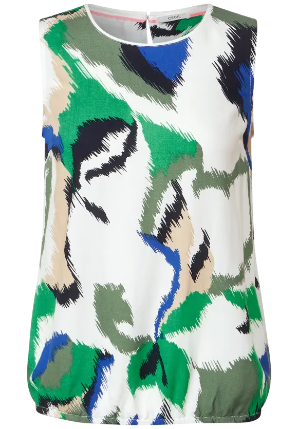 CECIL Ärmellose Printbluse