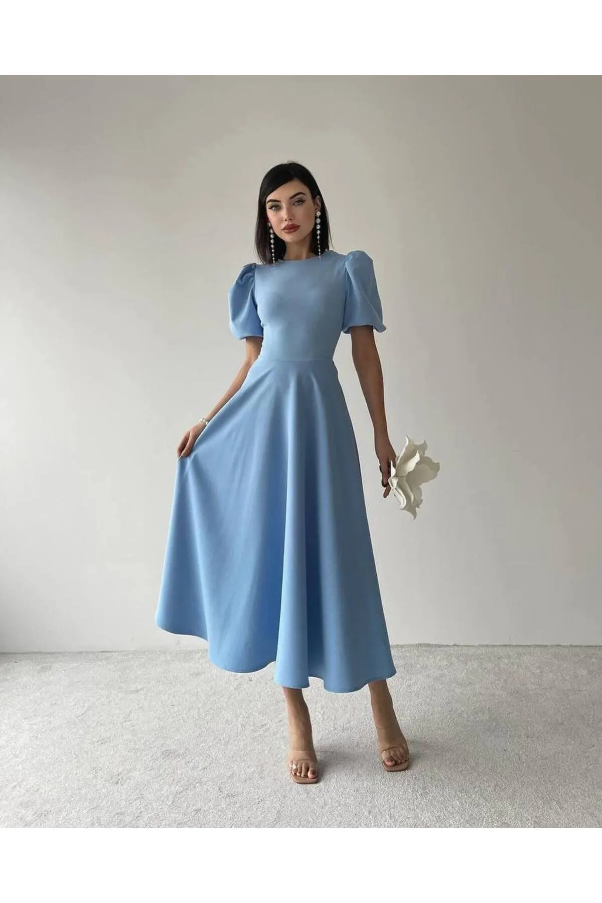 SONREİR  MIDIKLEID MIT WASSERMELONEN-ÄRMELENDETAIL