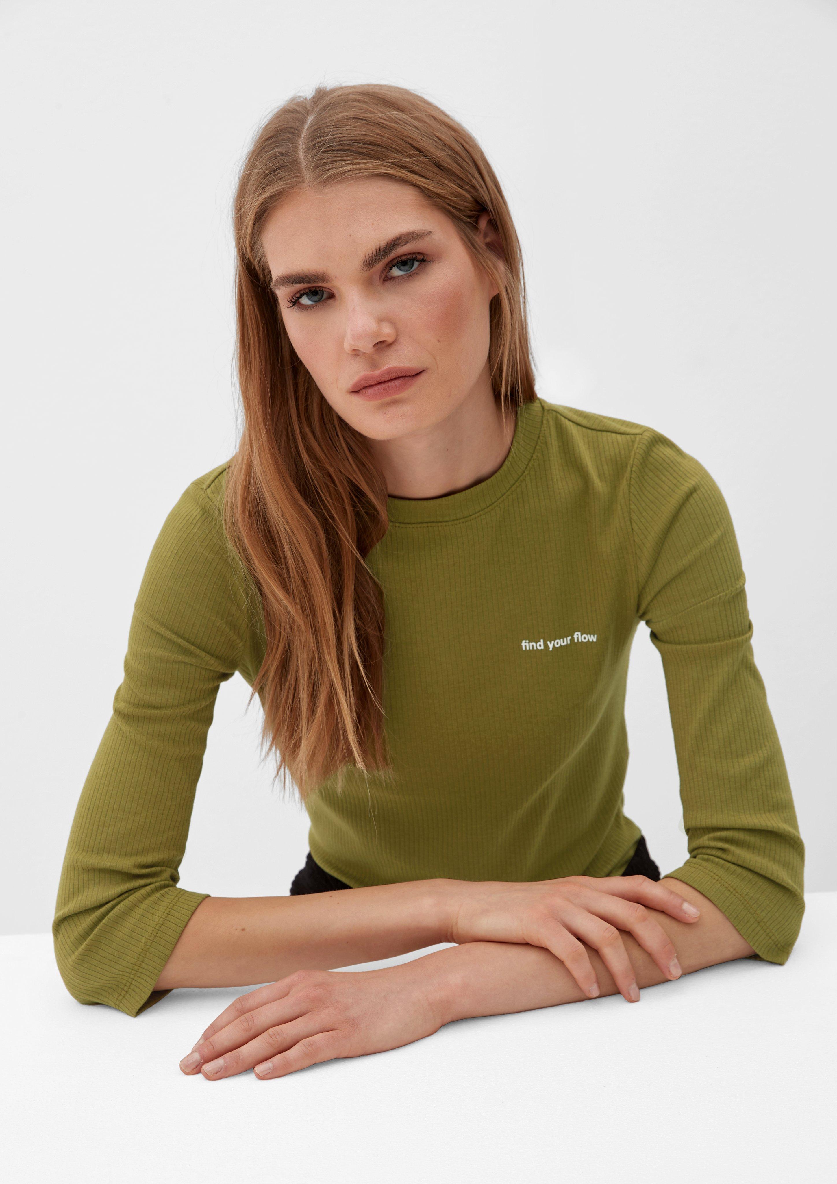 Shirt mit Rippstruktur  2122352-7734