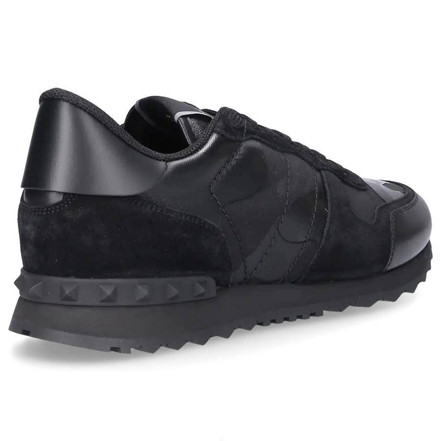 Valentino Garavani - Sneaker low ROCKRUNNER Veloursleder - schwarz