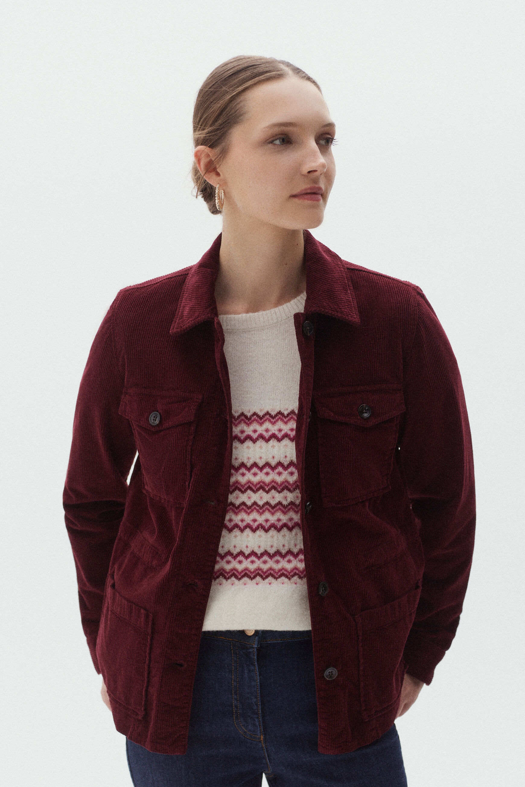 veste grace bordeaux femme