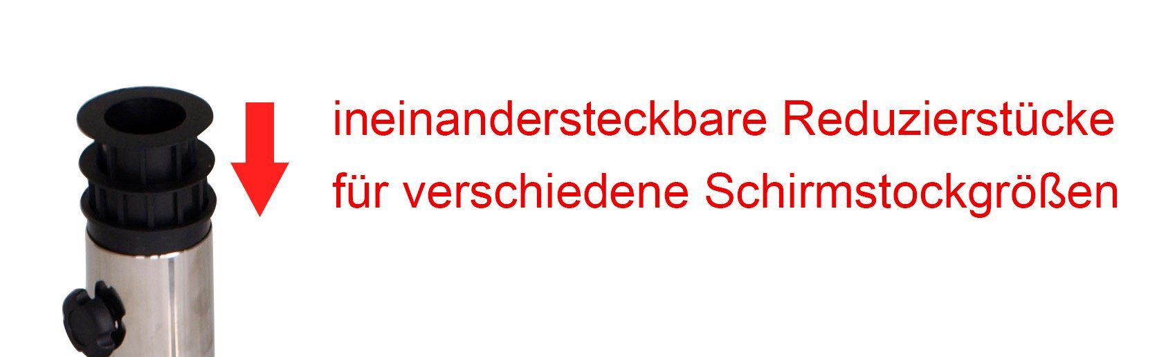 DEGAMO Betonschirmständer 50kg, schwarz, mit Rollen, für Stöcke bis Ø 58 mm, 1 tlg.