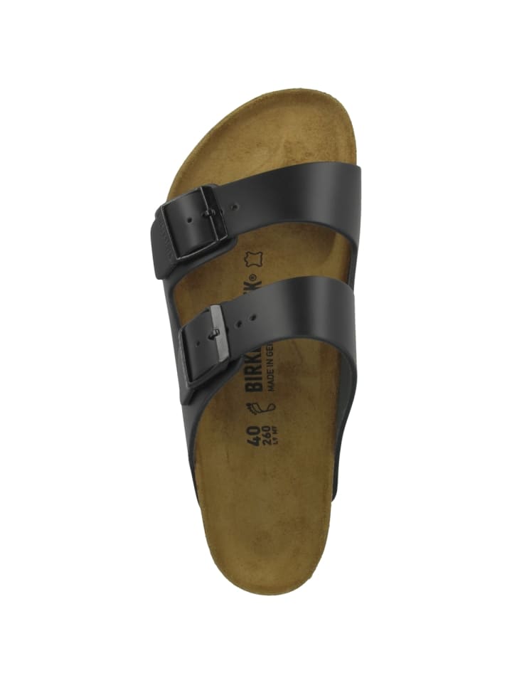 Birkenstock Sandale Arizona Naturleder normal in schwarz günstig kaufen