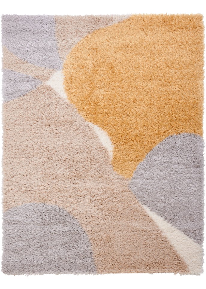 Hochflor Teppich in moderner Musterung