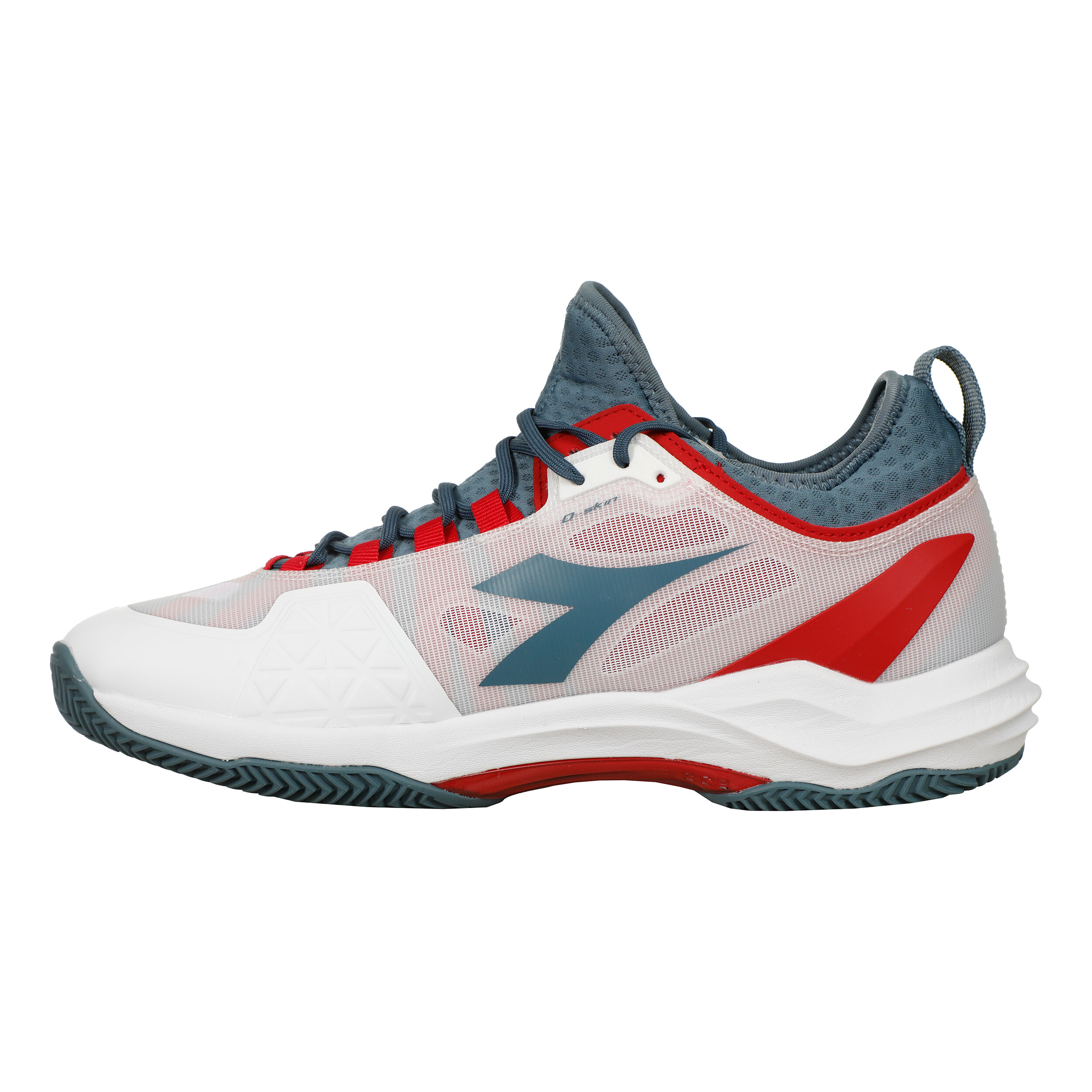Speed Blushield Fly 4 + Sandplatzschuh Herren - Weiß, Petrol