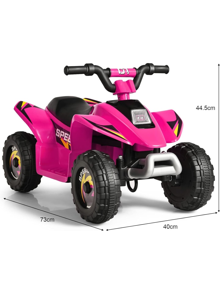 COSTWAY 6V Elektro Quad ab 3 Jahren in Rosa günstig kaufen 40 cm