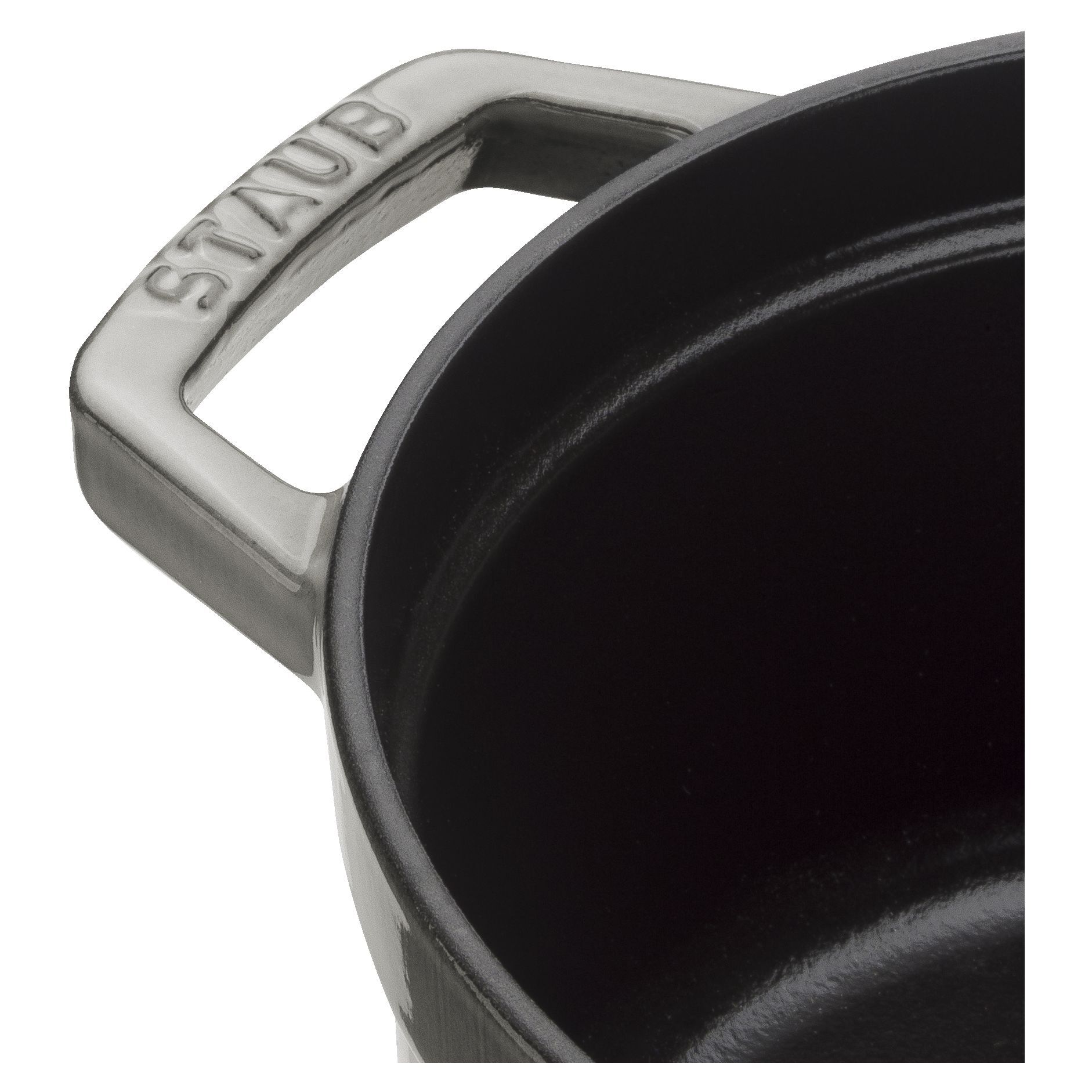 Cocotte 34 cm, rund, Graphit-Grau, Gusseisen