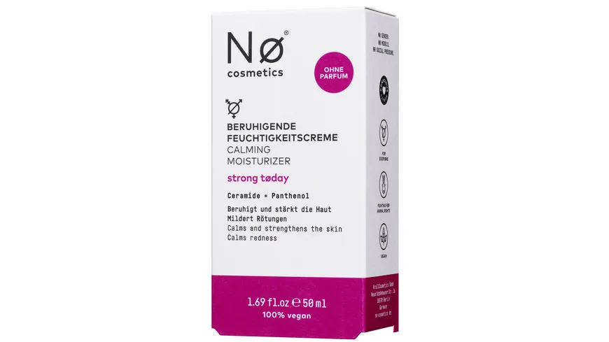 Nø Cosmetics strong today Beruhigende Feuchtigskeitscreme 50 ml