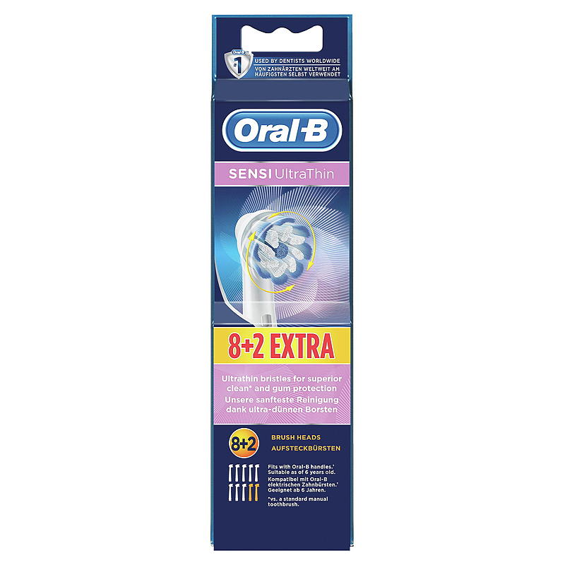 Oral-B Oral-B børstehoder 8 2 stk, Sensi ultrathin