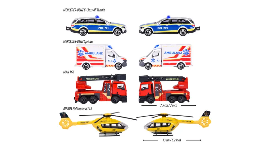 Majorette - Einsatzteam 4 Pieces Giftpack