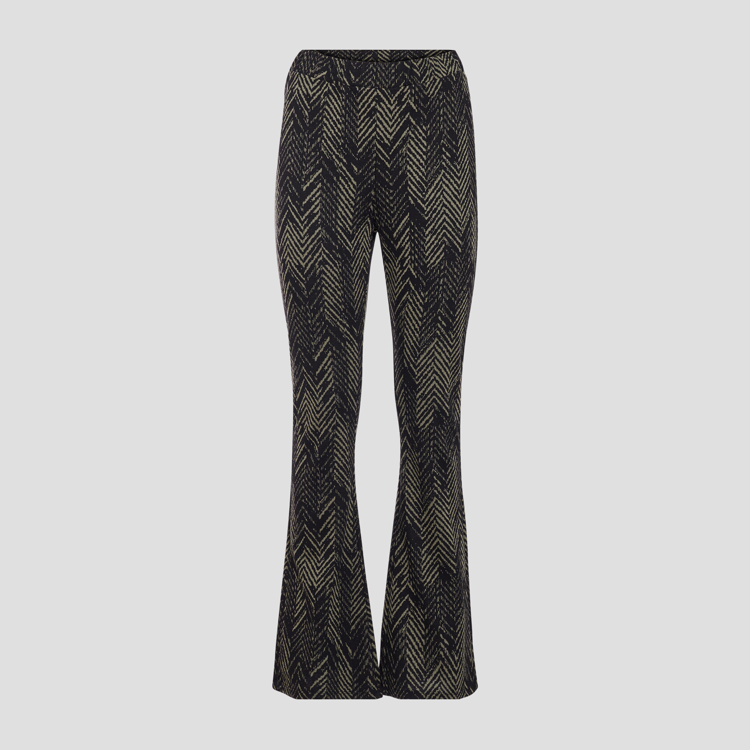 Pantalon bootcut taille haute noir femme | Cache Cache