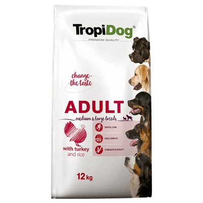 Tropidog Premium Adult Medium & Large Truthahn & Reis
