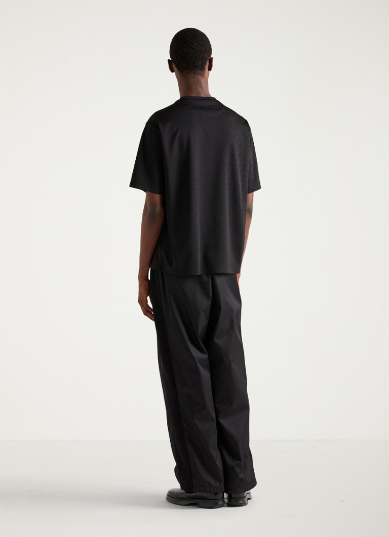 Prada  Oversized T-shirt met jacquard dessin en logo