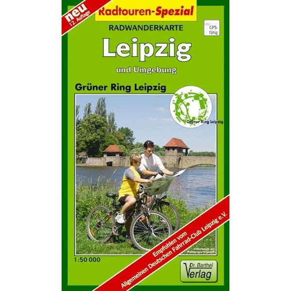 Radwanderkarte Leipzig und Umgebung - Fahrradkarte