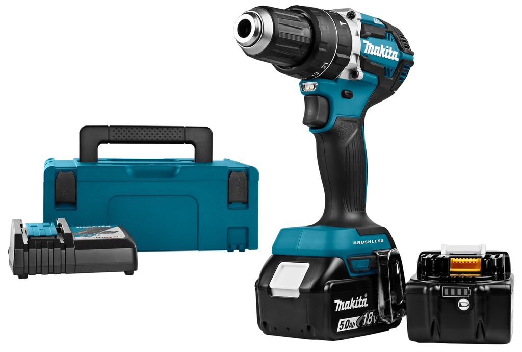 Makita DHP484RTJ Mașină de șurubelniță cu acumulator 18V 5,0 AH Li-ion
