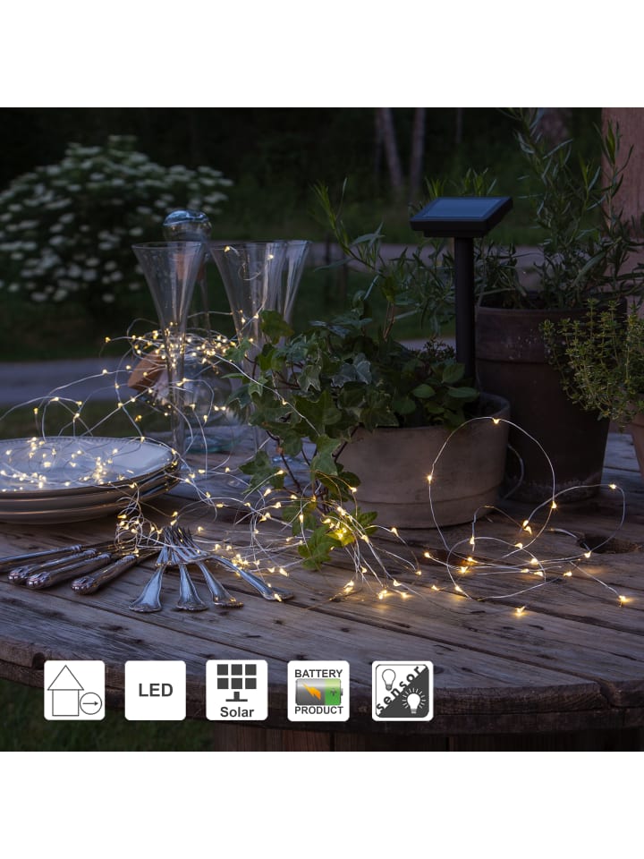 STAR Trading Solar-Lichterkette Dew Drop, (200 LEDs, Batterie) günstig kaufen onesize