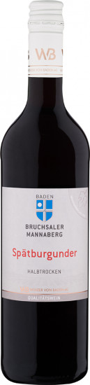 2021 Spätburgunder Bruchsaler Mannaberg halbtrocken - Winzer von Baden