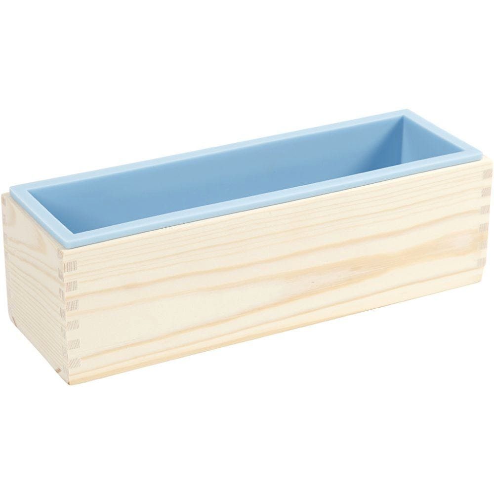Creotime Kreativset Silikonform im Holzkasten, H: 8 cm, L: 27,5 cm, B:
