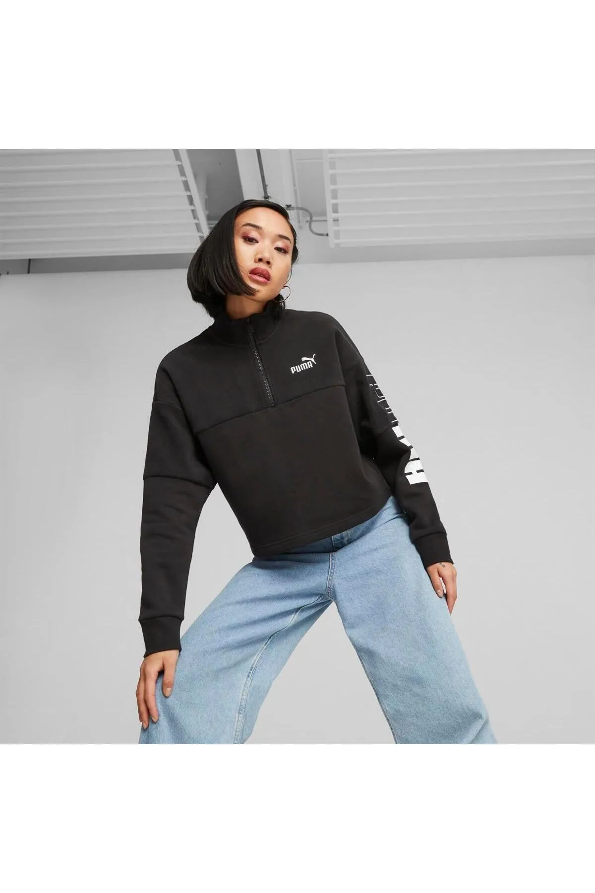 Puma  Sport-Sweatshirt - Schwarz - Regular Fit