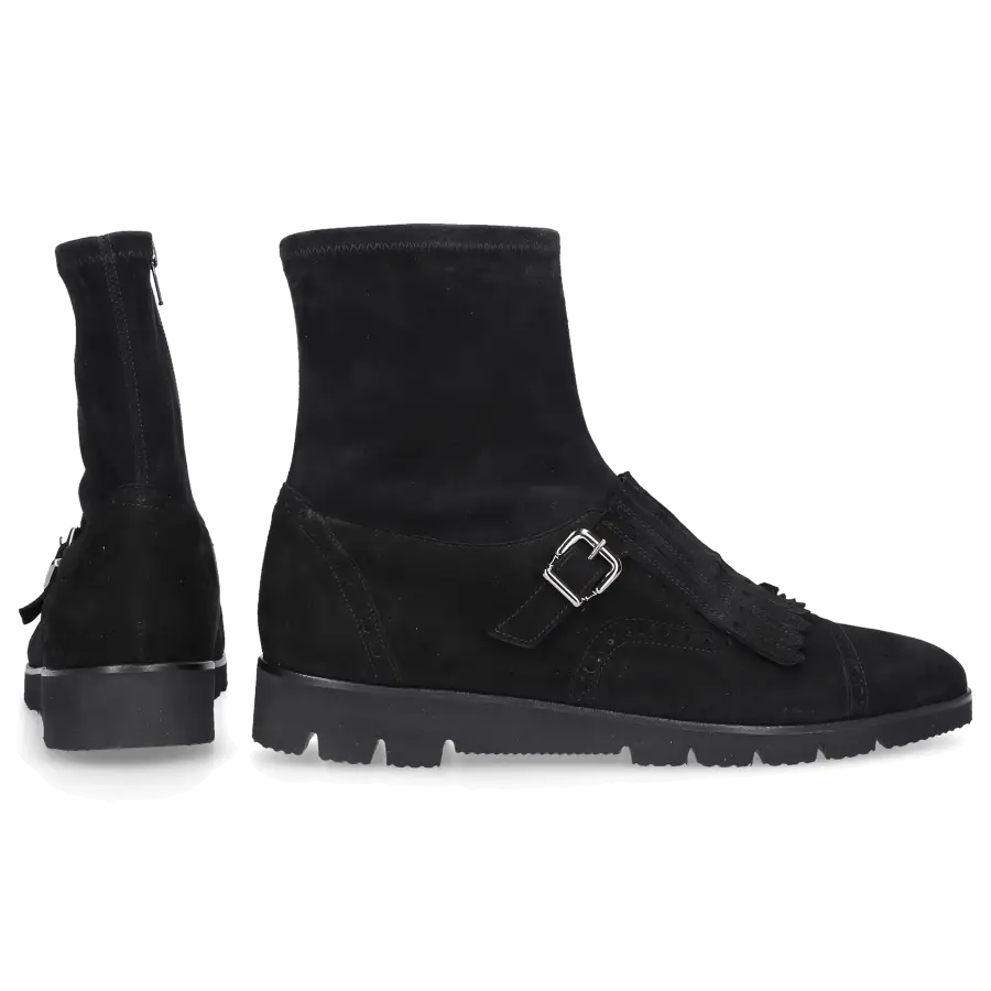 Truman's - Stiefeletten 9098 Veloursleder - schwarz