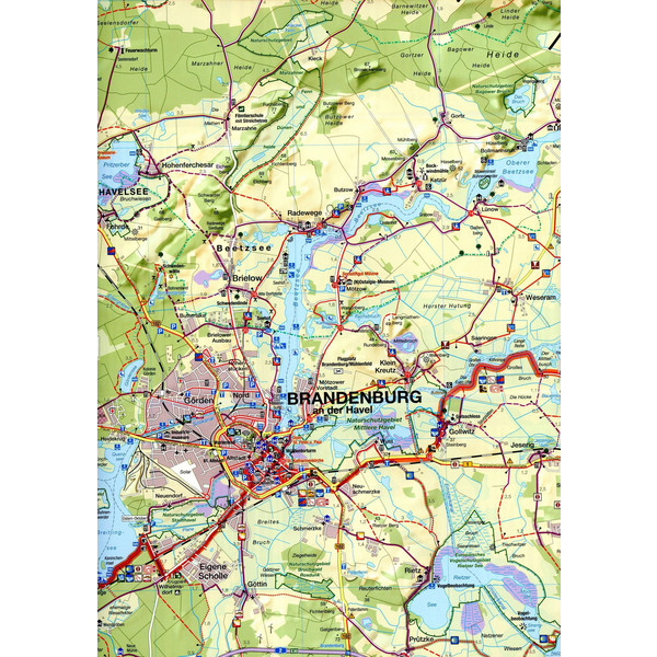 FAHRRADKARTE HAVELLAND 1:75 000