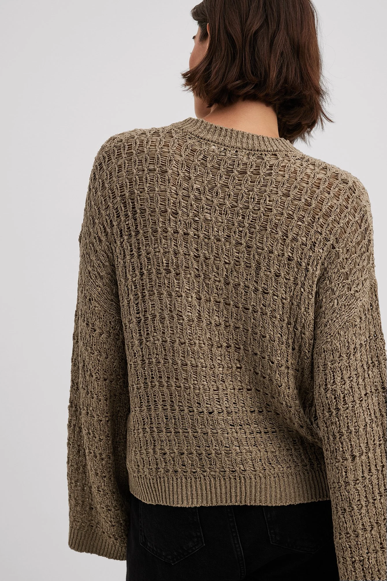 Oversize locker gestrickter Pullover