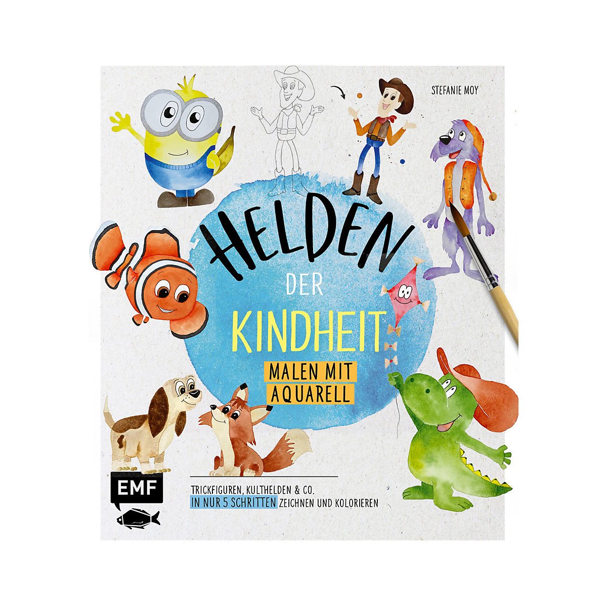 Helden der Kindheit - Malen mit Aquarell