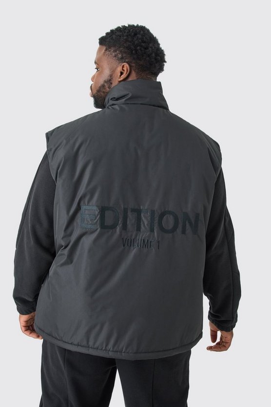 Plus Edition Oversize Weste mit Trichterkragen