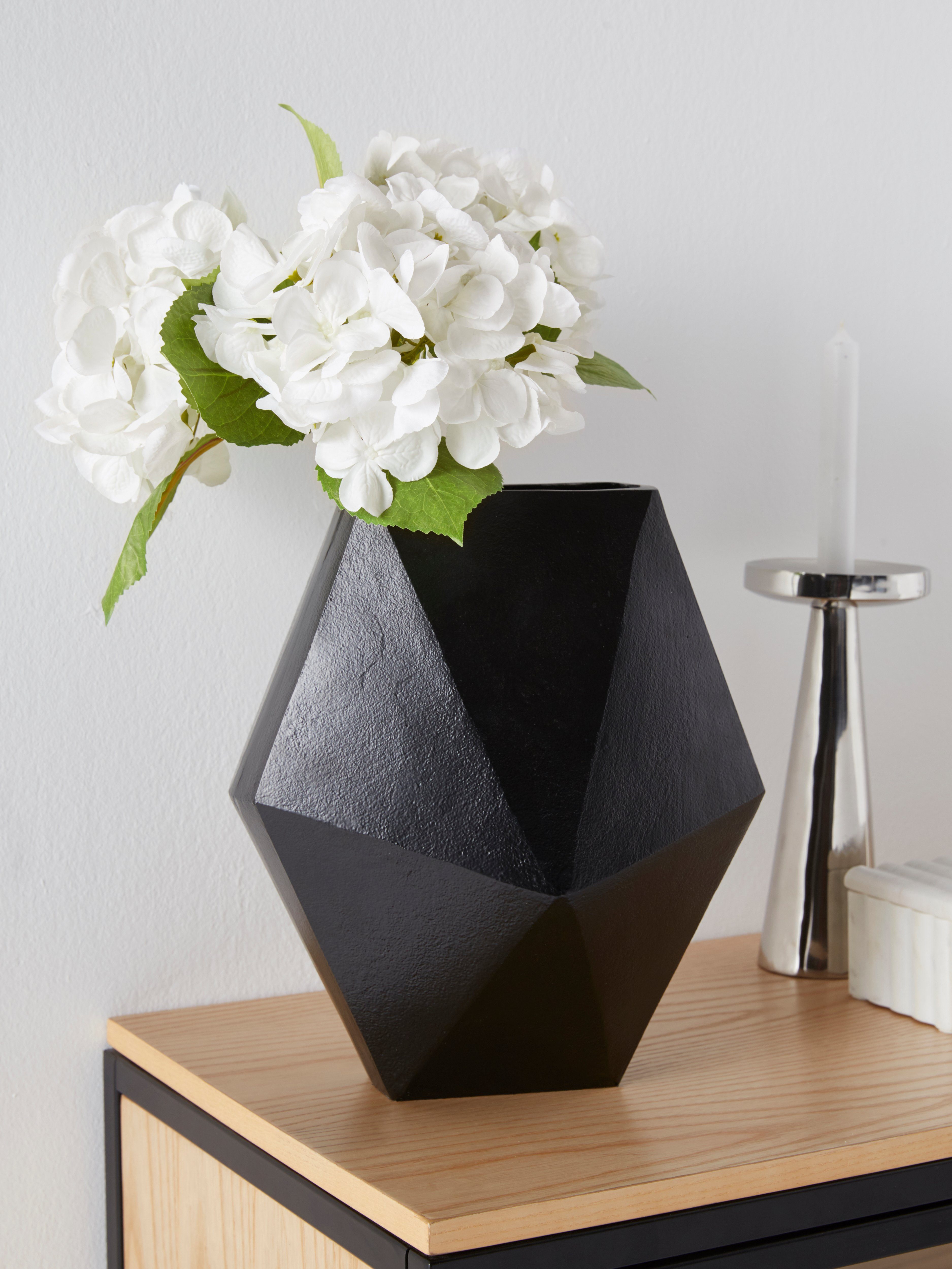 Kunstblume Navassa Hortensie, Timbers, Höhe 48 cm, 3er-Set