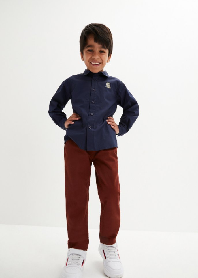 Jungen Chino Hose mit Hemd (2-tlg.Set)