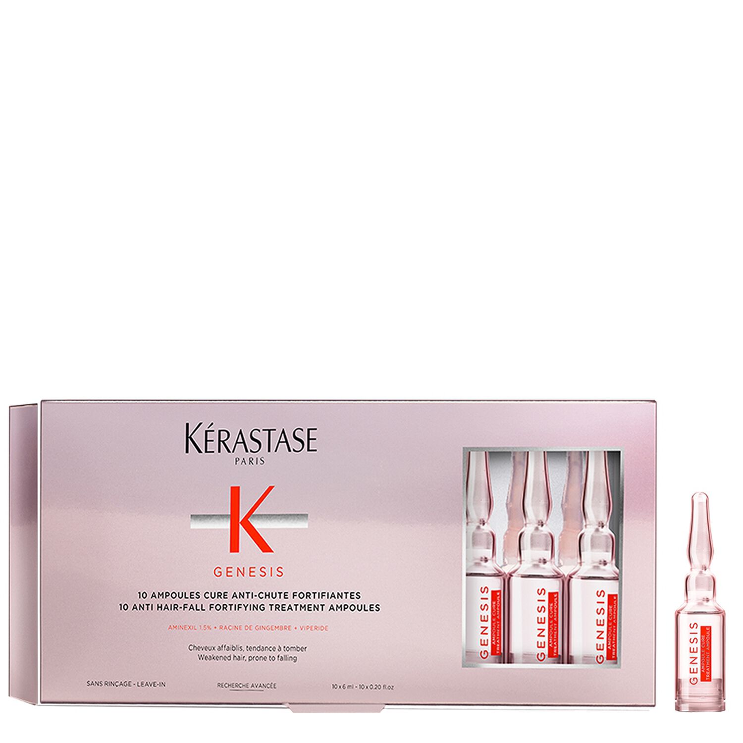 Kérastase Genesis Ampoules Fortifiantes Anti-Chute Cure de 10 Jours -10x6ml