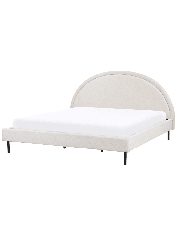 Beliani Doppelbett MARGUT in Beige - (W) 192 x (H) 116 x (L) 214 cm günstig kaufen onesize