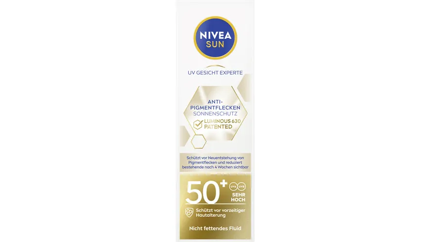 NIVEA SUN UV Gesicht Experte Anti-Pigmentflecken Sonnenschutz LF50+ 40 ml