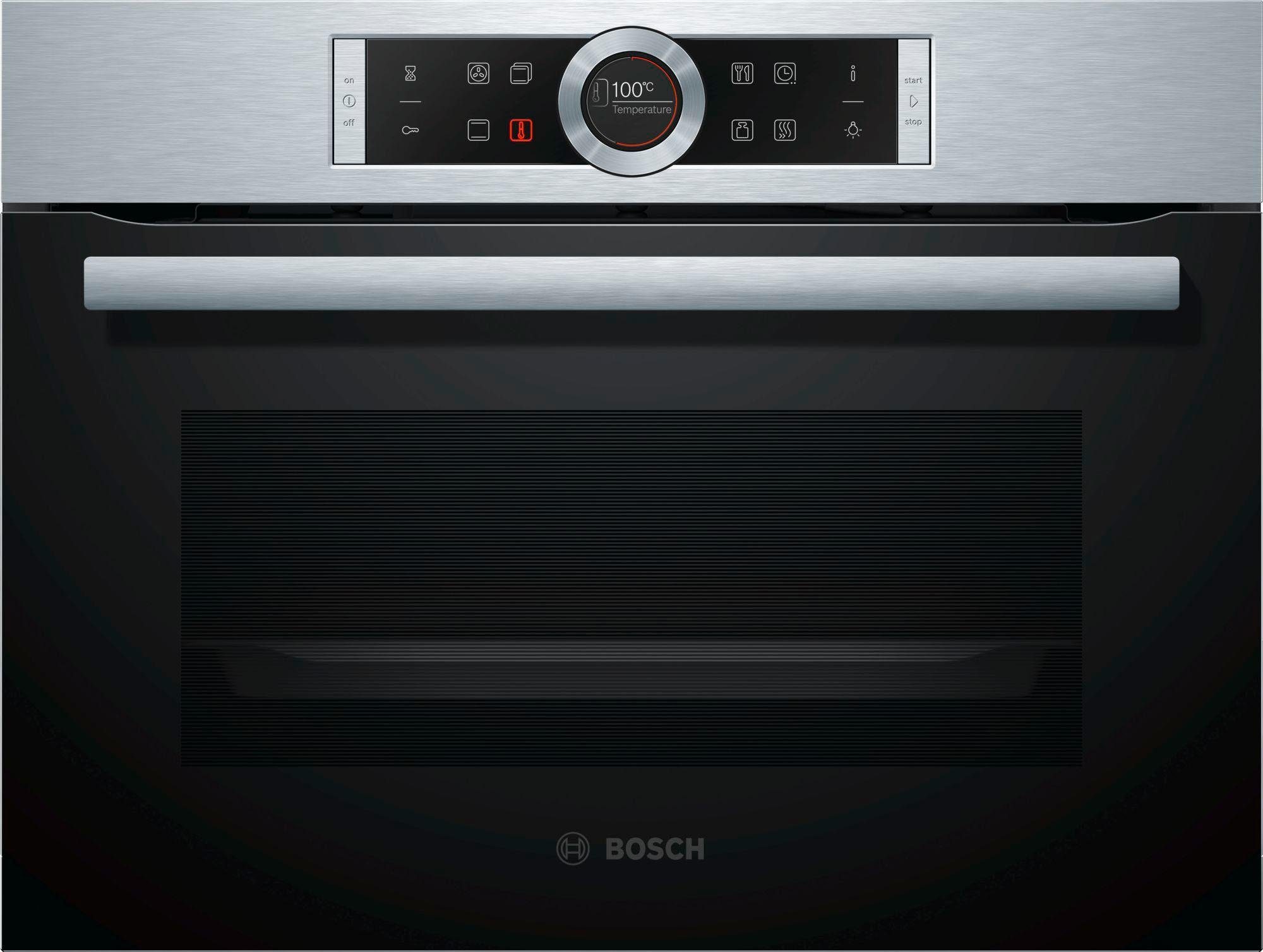 BOSCH Einbaubackofen 8 CBG635BS3, mit Teleskopauszug nachrüstbar, ecoClean Direct