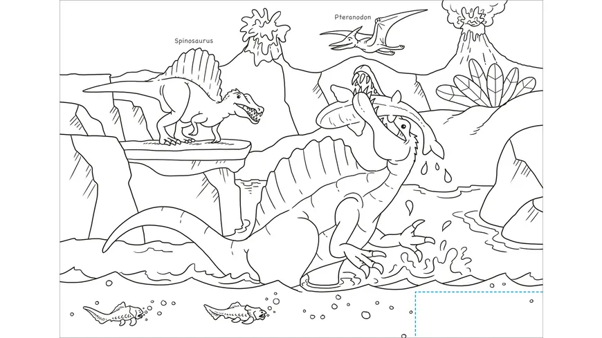 Schnipp Schnapp Malbuch. Dinosaurier. Was steckt dahinter?