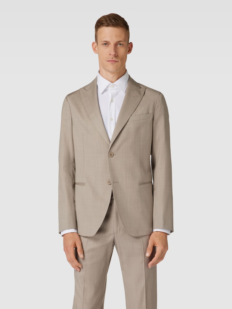 Anzug mit Strukturmuster in beige
