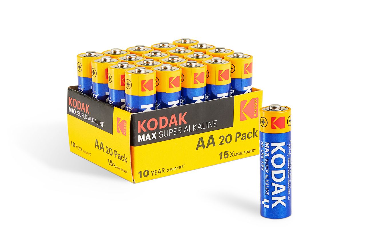 Kodak Kodak MAX Alkaline-Batterien - AA 20er-Pack