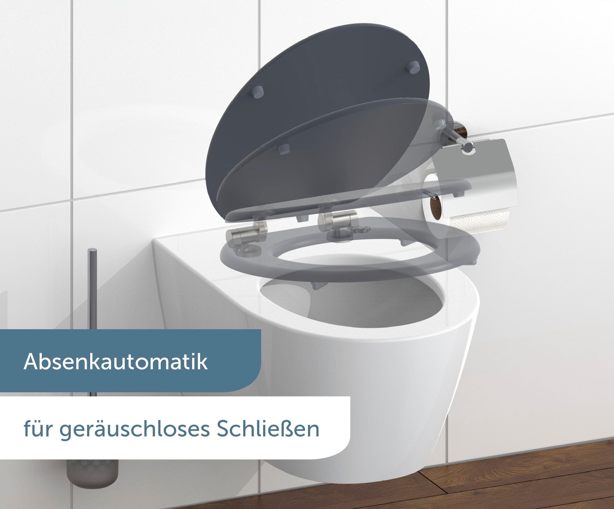 Schütte WC-Sitz SPIRIT, mit Absenkautomatik und MDF-Holzkern