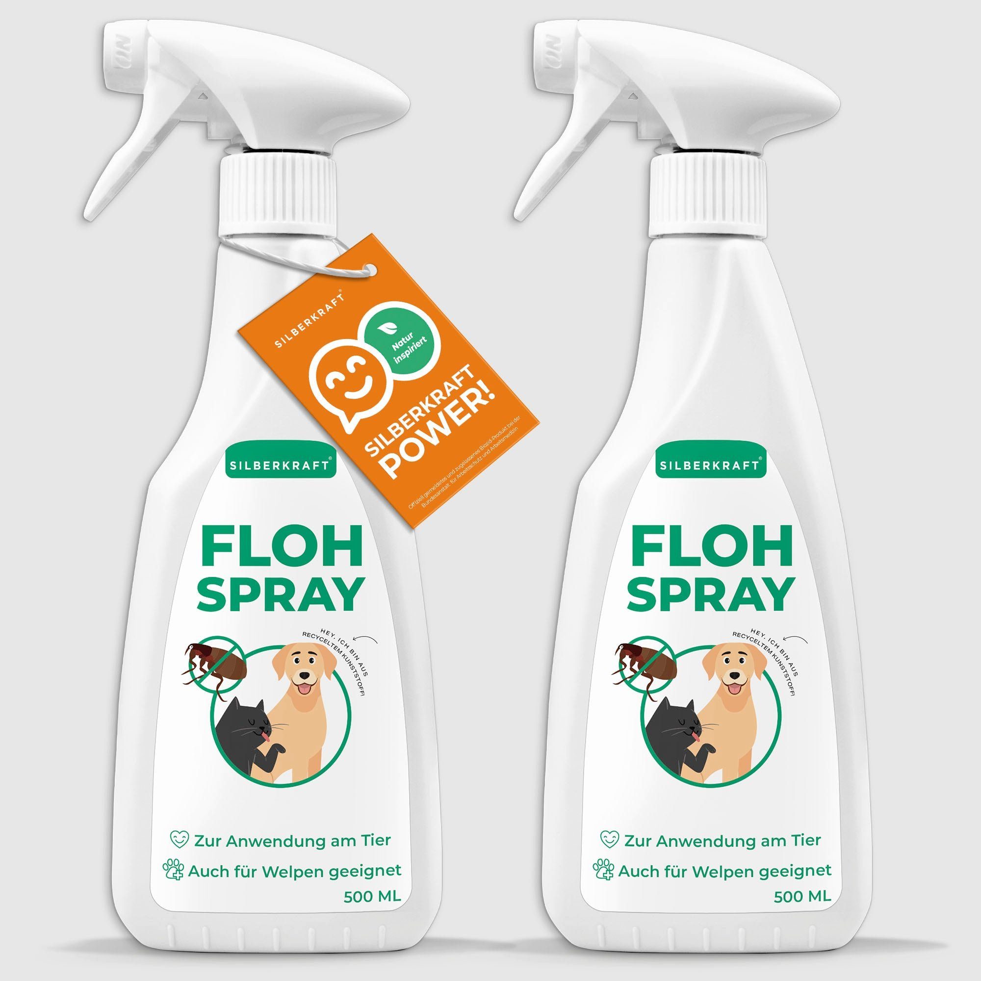 Silberkraft Insektenspray Flohspray Hunde & Katzen, 500 ml, 1-St.