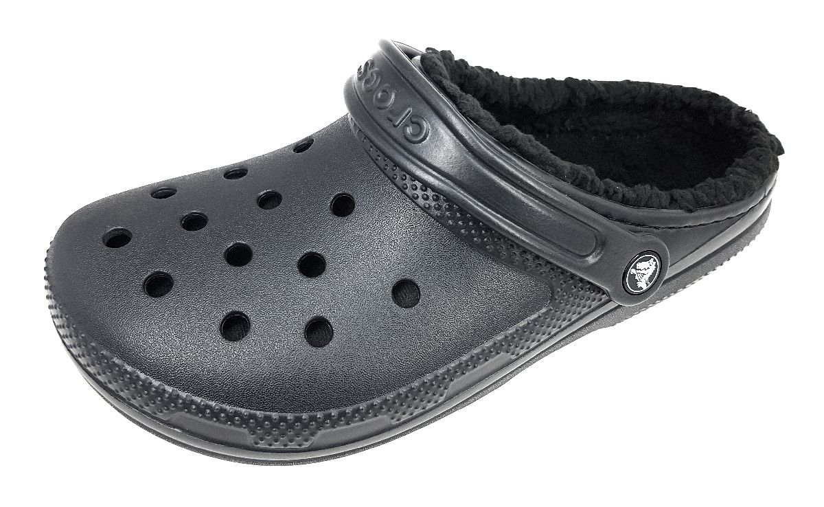 Crocs Classic Fuzz-Lined Clog 203591-060 Schwarz 060 Black/Black